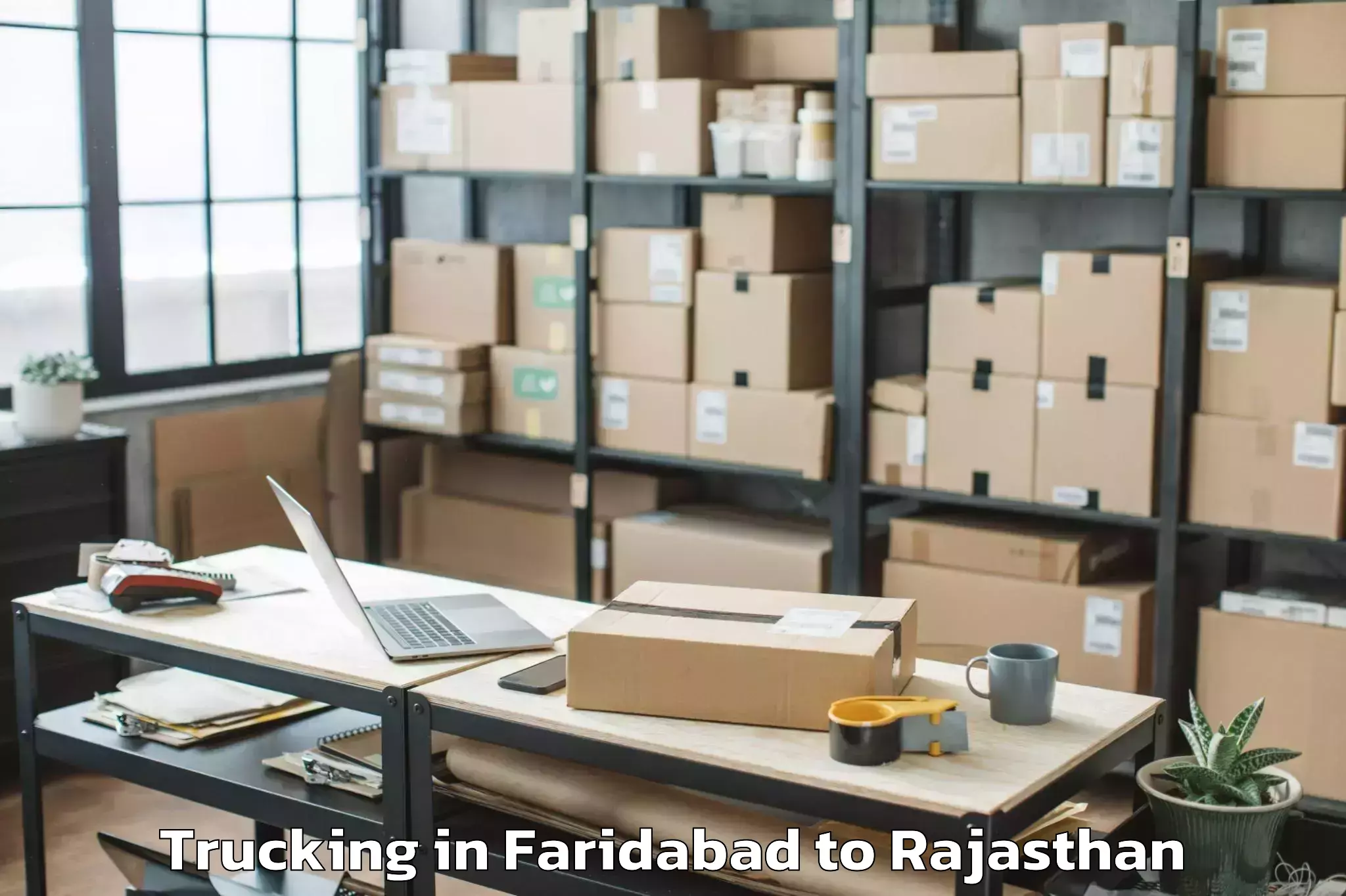 Book Faridabad to Chauth Ka Barwara Trucking Online